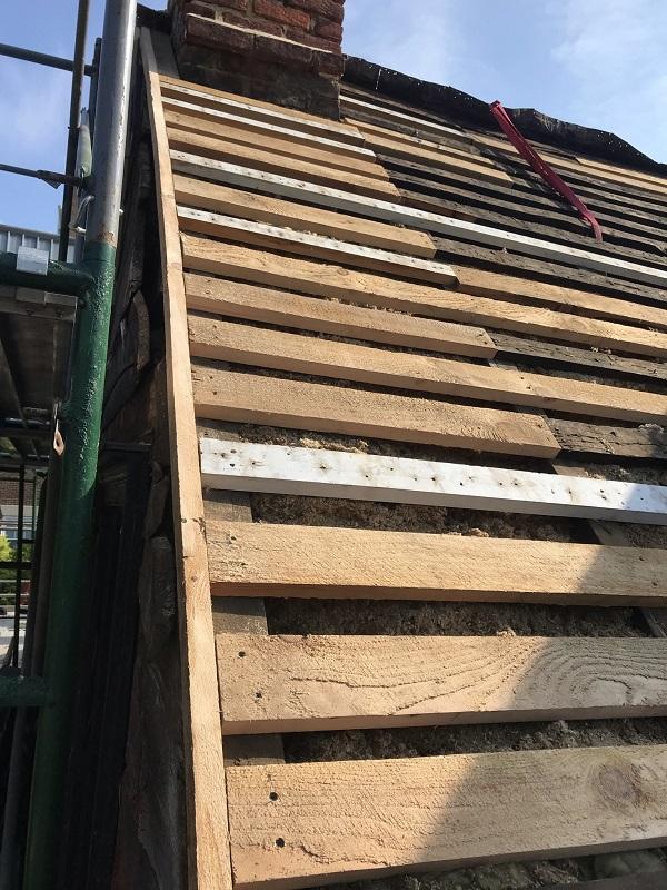 Skip sheathing
