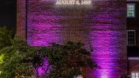 Projection on City Hall, Thomas Memorial 2022